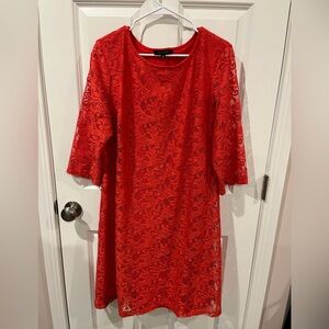 Ellen Weaver Red Dress Size XL